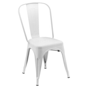 stolica rustika bez naslona bijela Stolica Rustika bez rukonaslona bijela