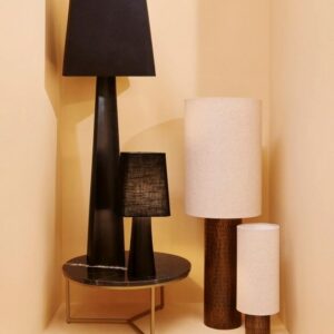 Podna svjetiljka Tripura, crna 151cm