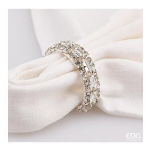 Set prstena za salvete Jewel, srebrni