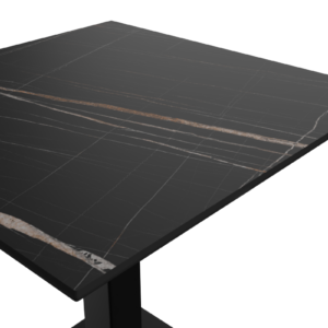Stolna ploča HPL compact 70x70 cm, grey stone premium/black stone premium